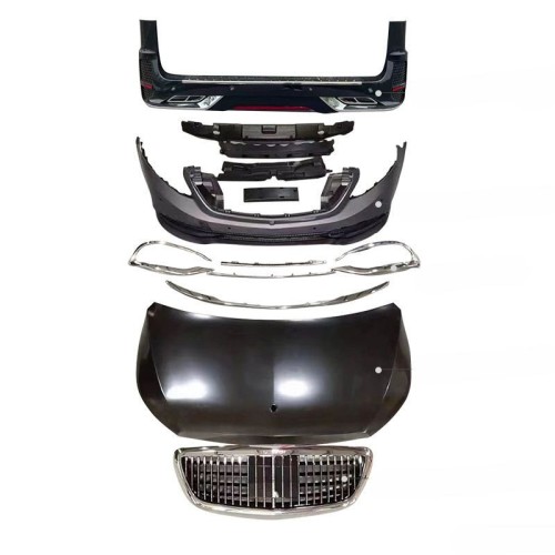 Maybach Style Full Body Kit For Mercedes Vito V-Class W447 Front Rear Bumper Grille Roof Spoiler Headlight Trim
