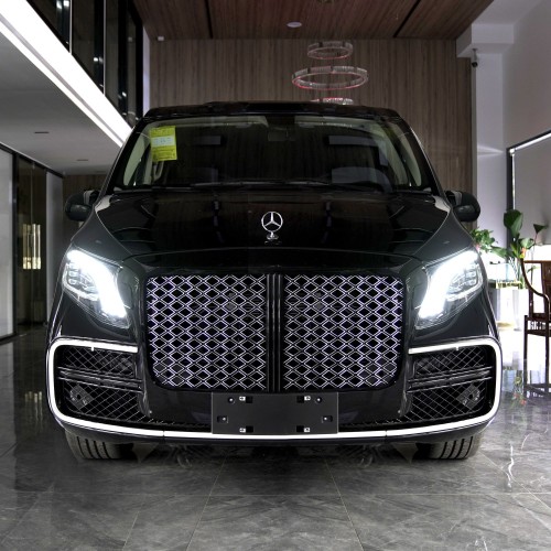 Maybach Style Full Body Kit For Mercedes Vito V-Class W447 Front Rear Bumper Grille Roof Spoiler Headlight Trim